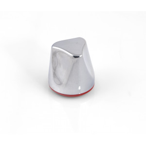 Otočný knoflík chrom plast