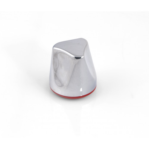Otočný knoflík chrom plast